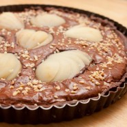 Tarte aux poires et au chocolat