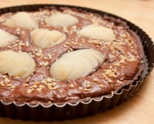 Tarte aux poires et au chocolat